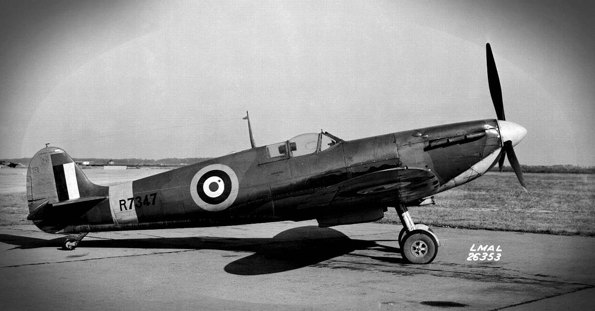 Supermarine Spitfire- Spitfire MK V brought to Langley for comparative testing